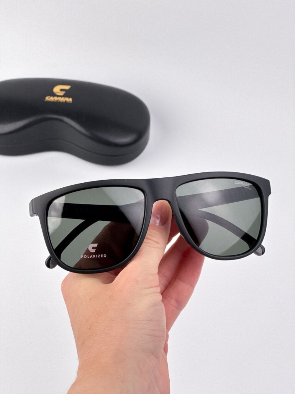 CARRERA 8059/S 0003 UC MATTE BLACK SQUARE SUNGLASSES